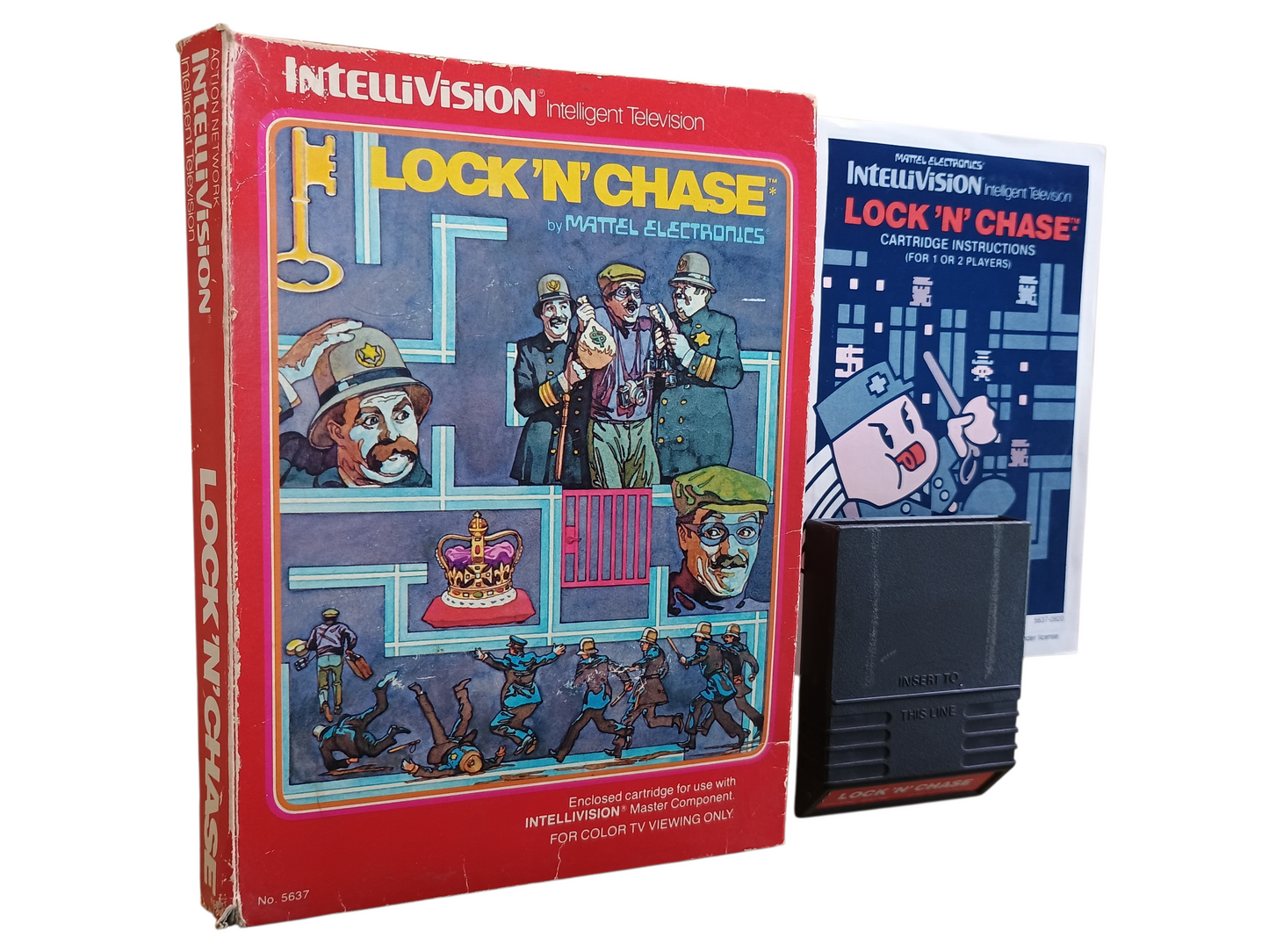 Lock 'N' Chase - boxed no control overlays