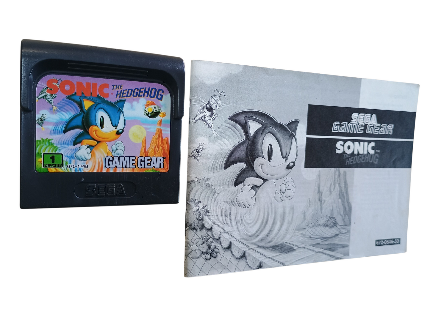 Sonic the Hedgehog - cart w/ manual