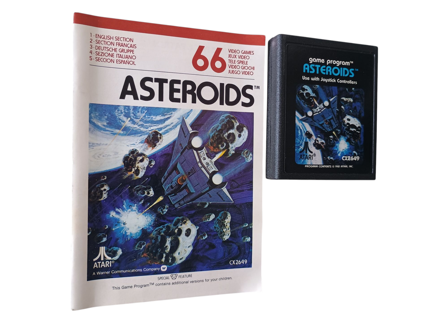 Asteroids - cart w/ manual