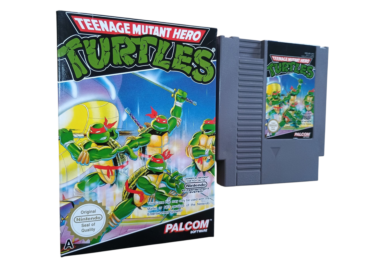 Nintendo NES Console - Teenage Mutant Hero Turtles variant - complete