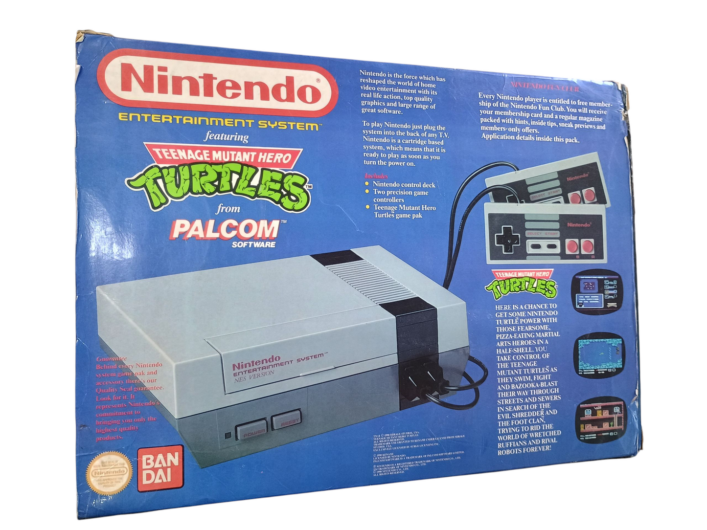 Nintendo NES Console - Teenage Mutant Hero Turtles variant - complete