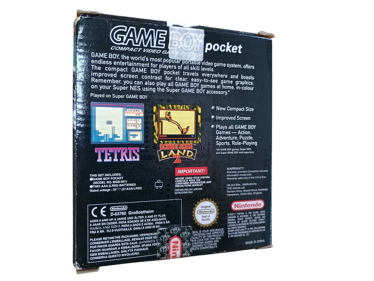 Nintendo Gameboy Pocket - Clear - complete