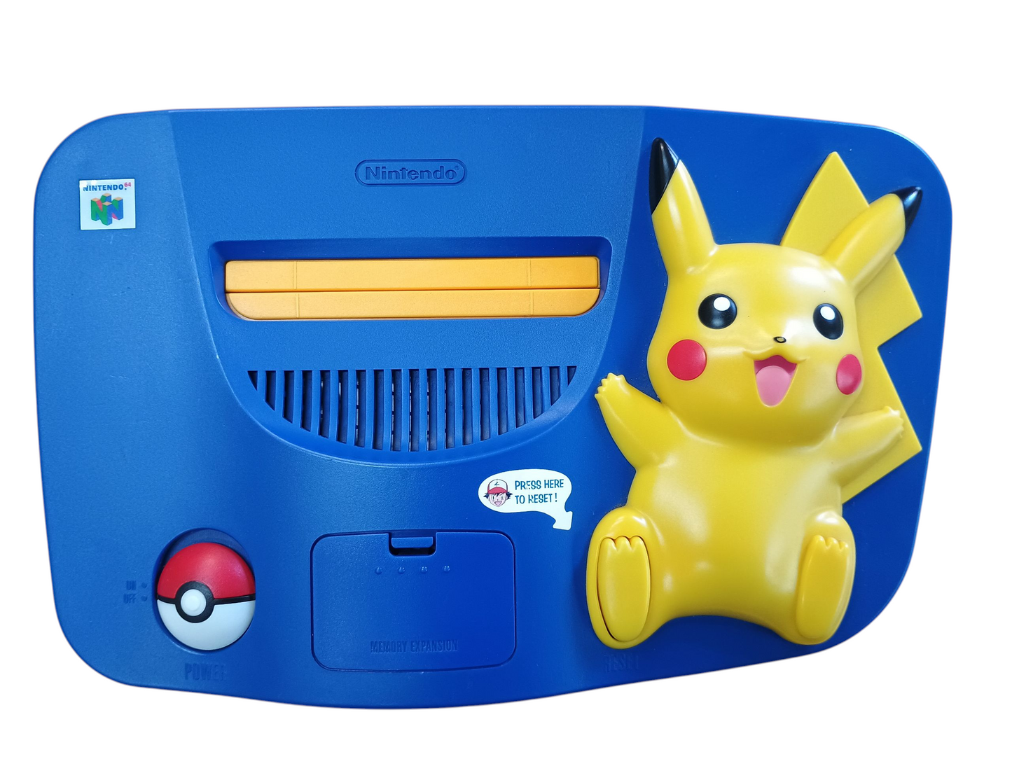 Nintendo N64 Console - Pikachu edition - unboxed - complete