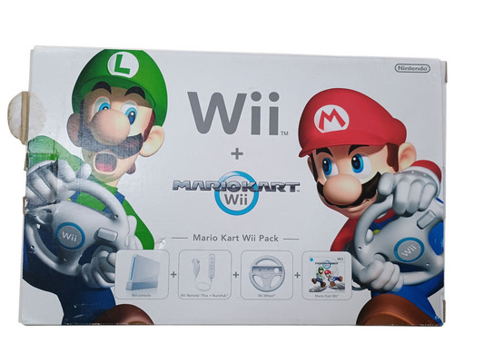 Nintendo Wii console - Mario Kart Wii Pack - boxed - complete