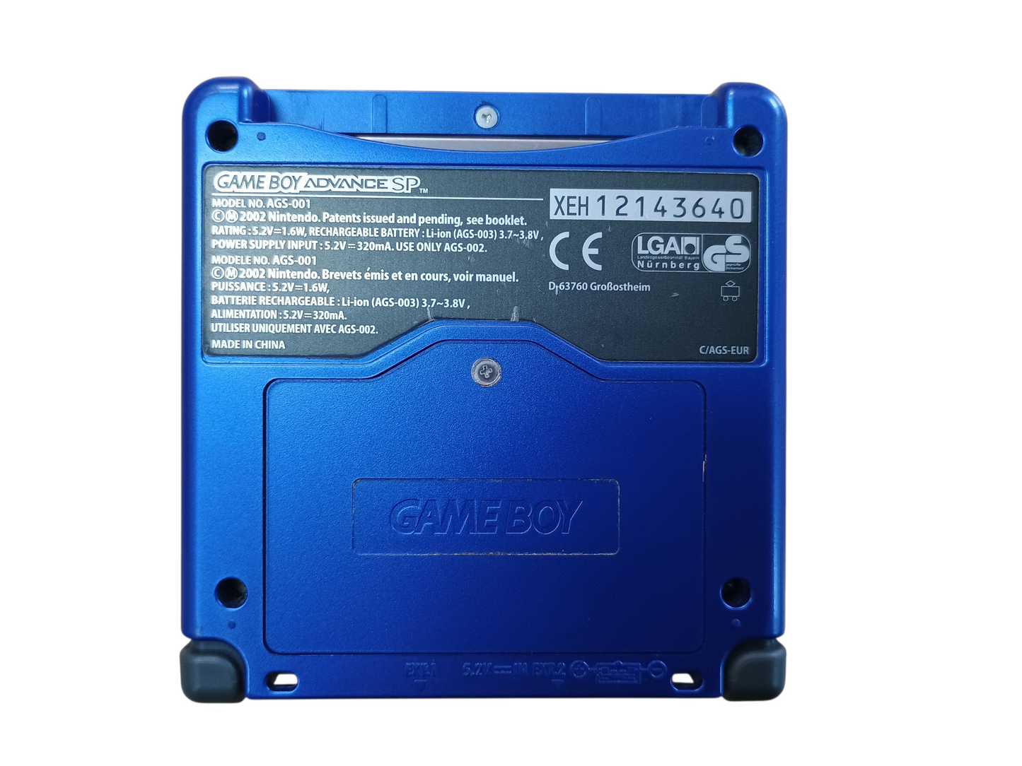 Nintendo Gameboy Advance SP - Blue - unboxed