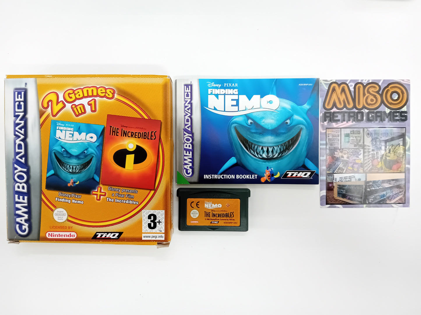 2 Games in 1 - Finding Nemo / The Incredibles - complete