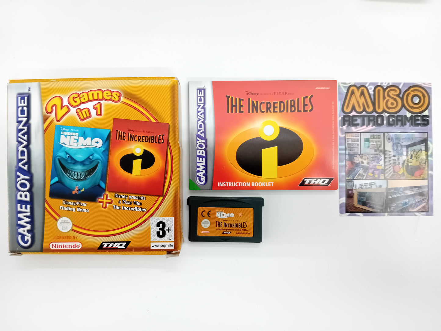 2 Games in 1 - Finding Nemo / The Incredibles - complete