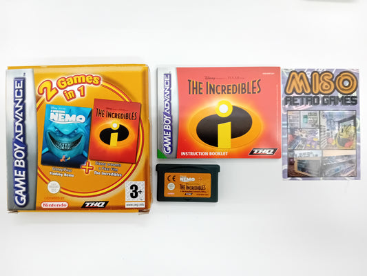 2 Games in 1 - Finding Nemo / The Incredibles - complete