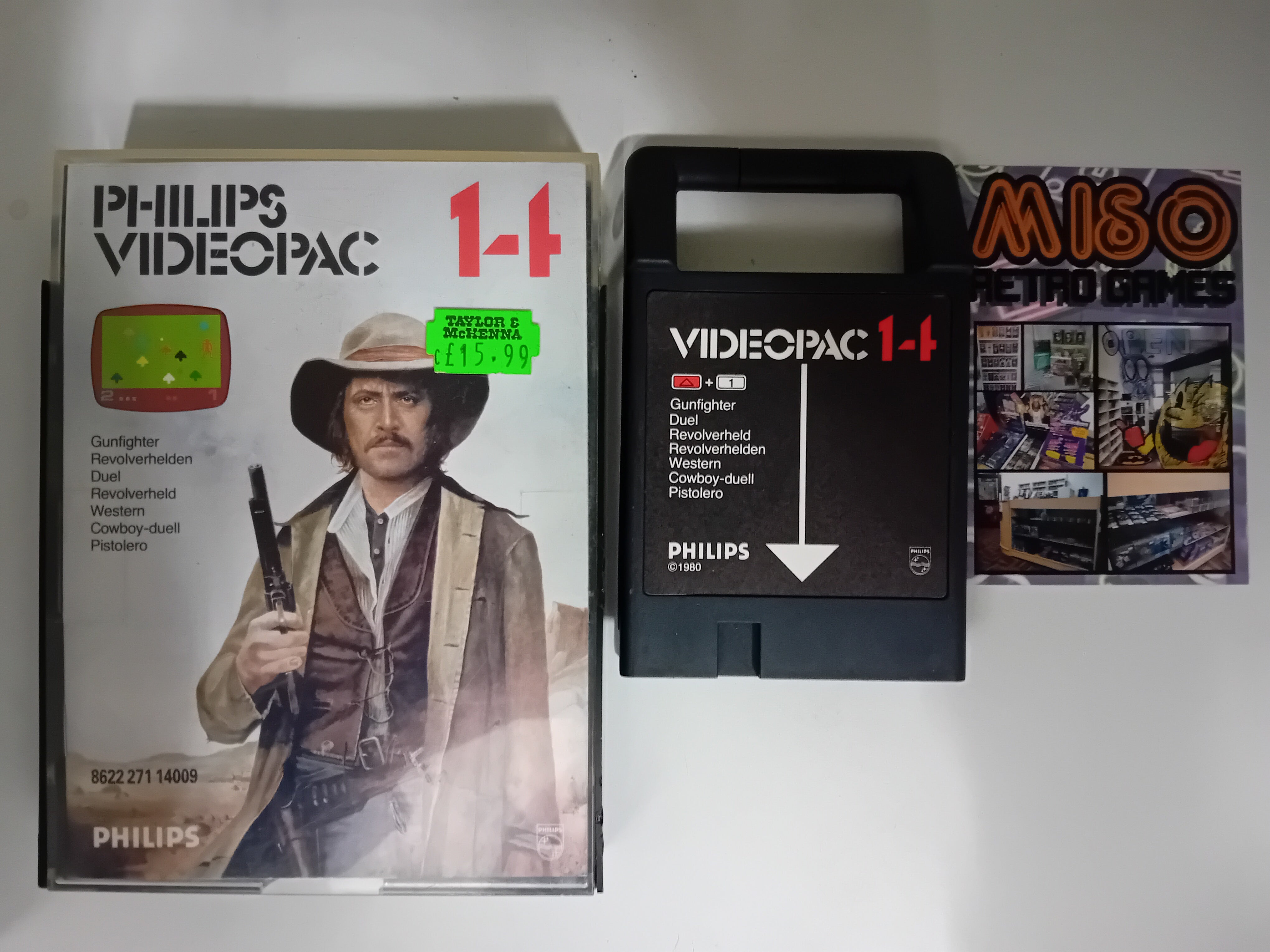 JEUX PHILIPS VIDEOPAC n°14 Gunfighter Duel g7400 g7000 vintage rare phillips EUR 30,00 - FR JEUX PHILIPS VIDEOPAC n°14 Gunfighter Duel g7400 g7000 vintage rare phillips EUR 30,00 - FR
