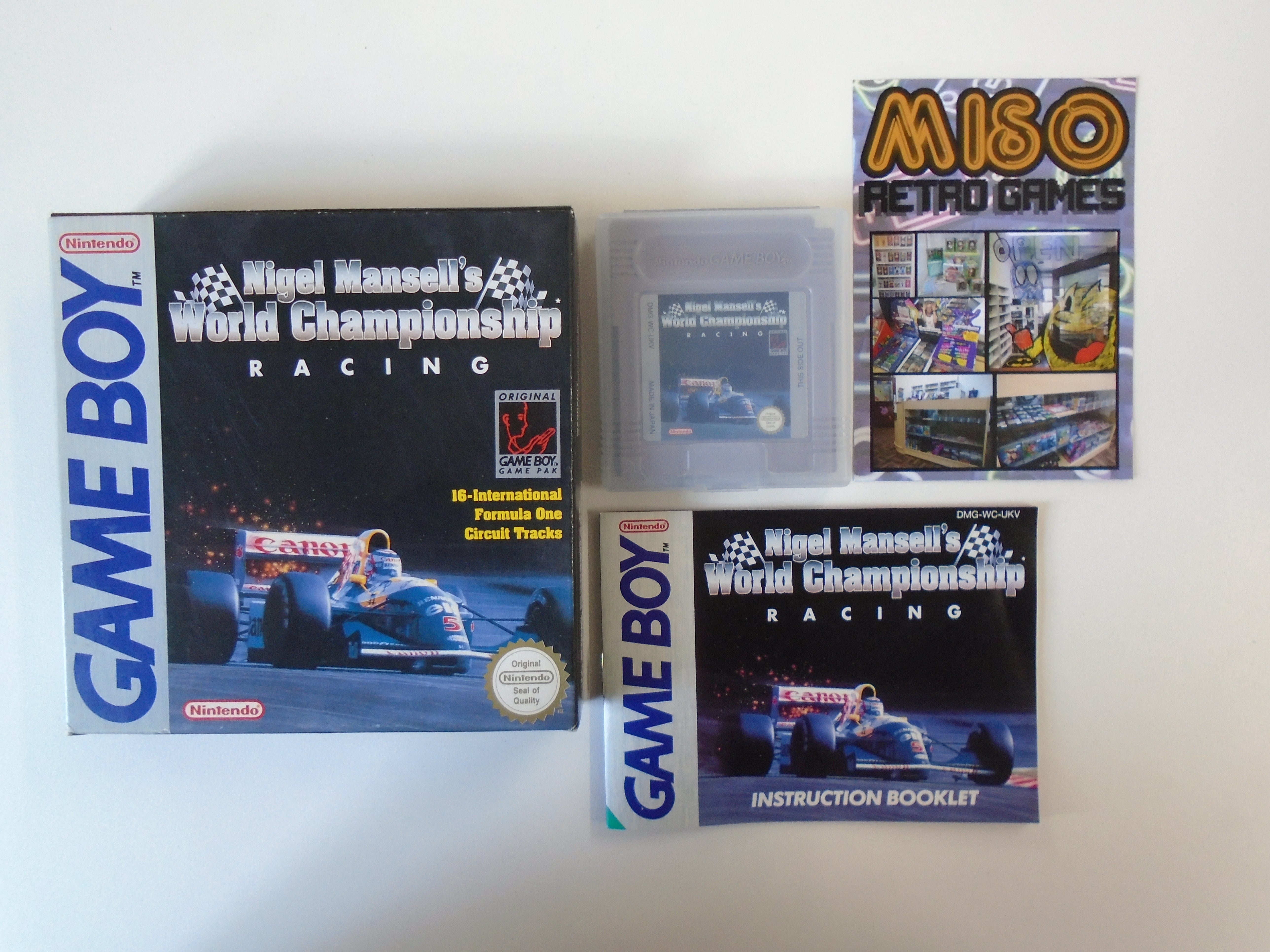 Nigel Mansell's World Championship Racing - boxed complete – Miso Retro ...