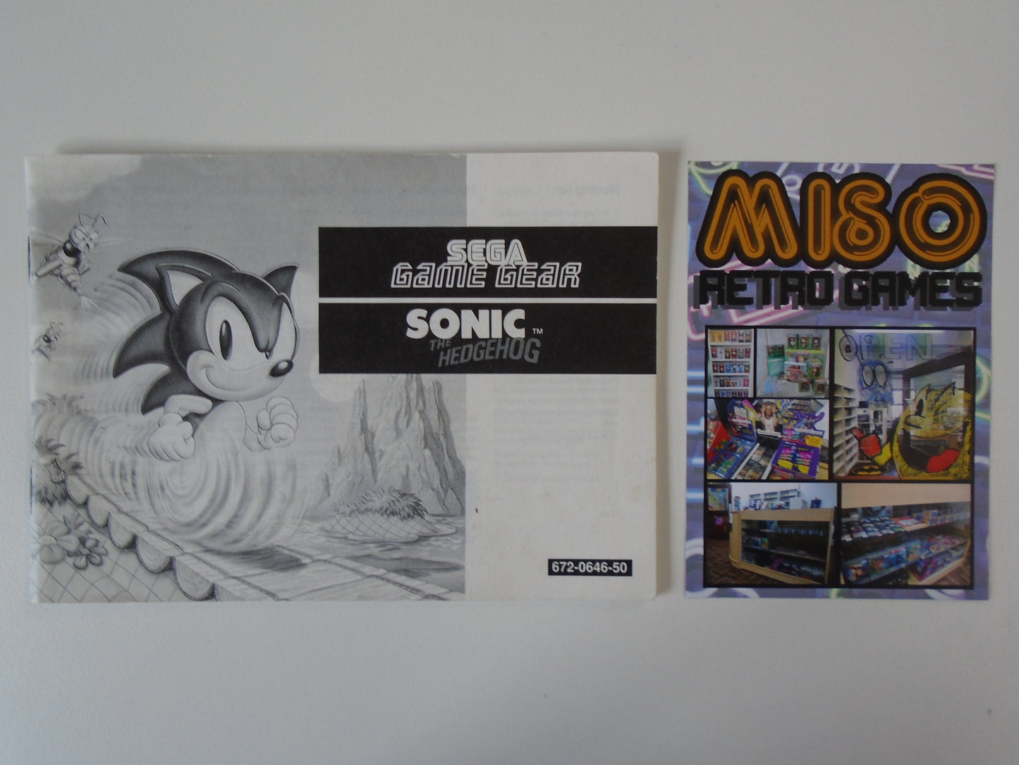 Sonic the Hedgehog - cart w/ manual