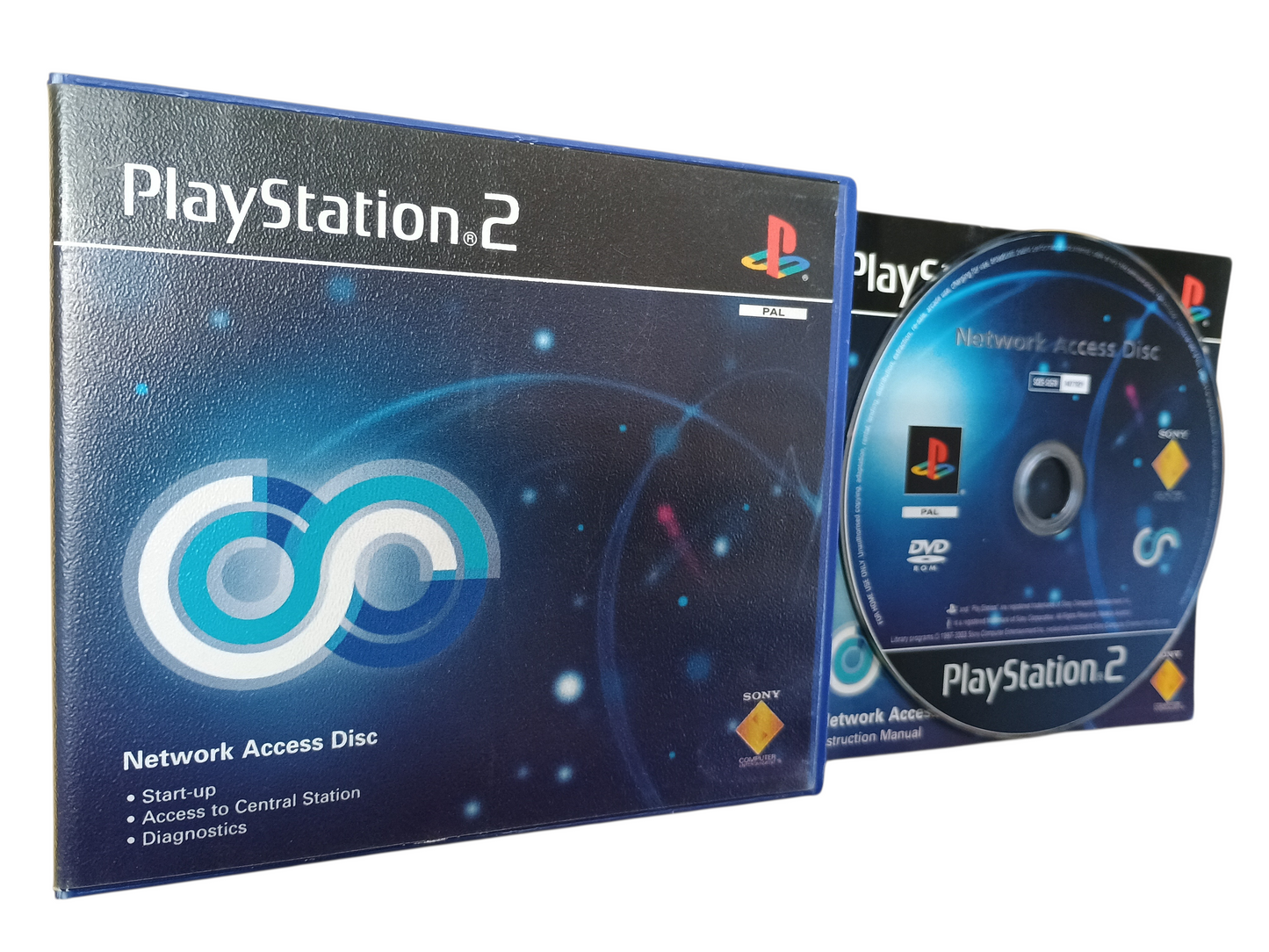 Playstation2 Network Adaptor W/Disc - unboxed