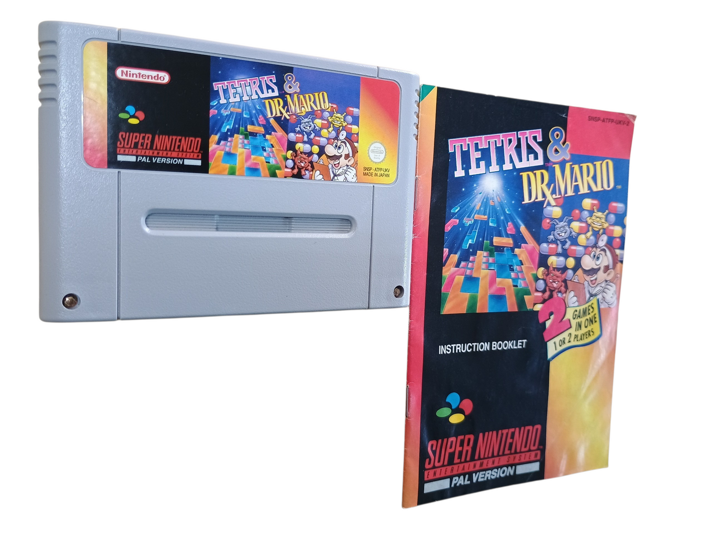 Tetris & Dr Mario - cart w/ manual