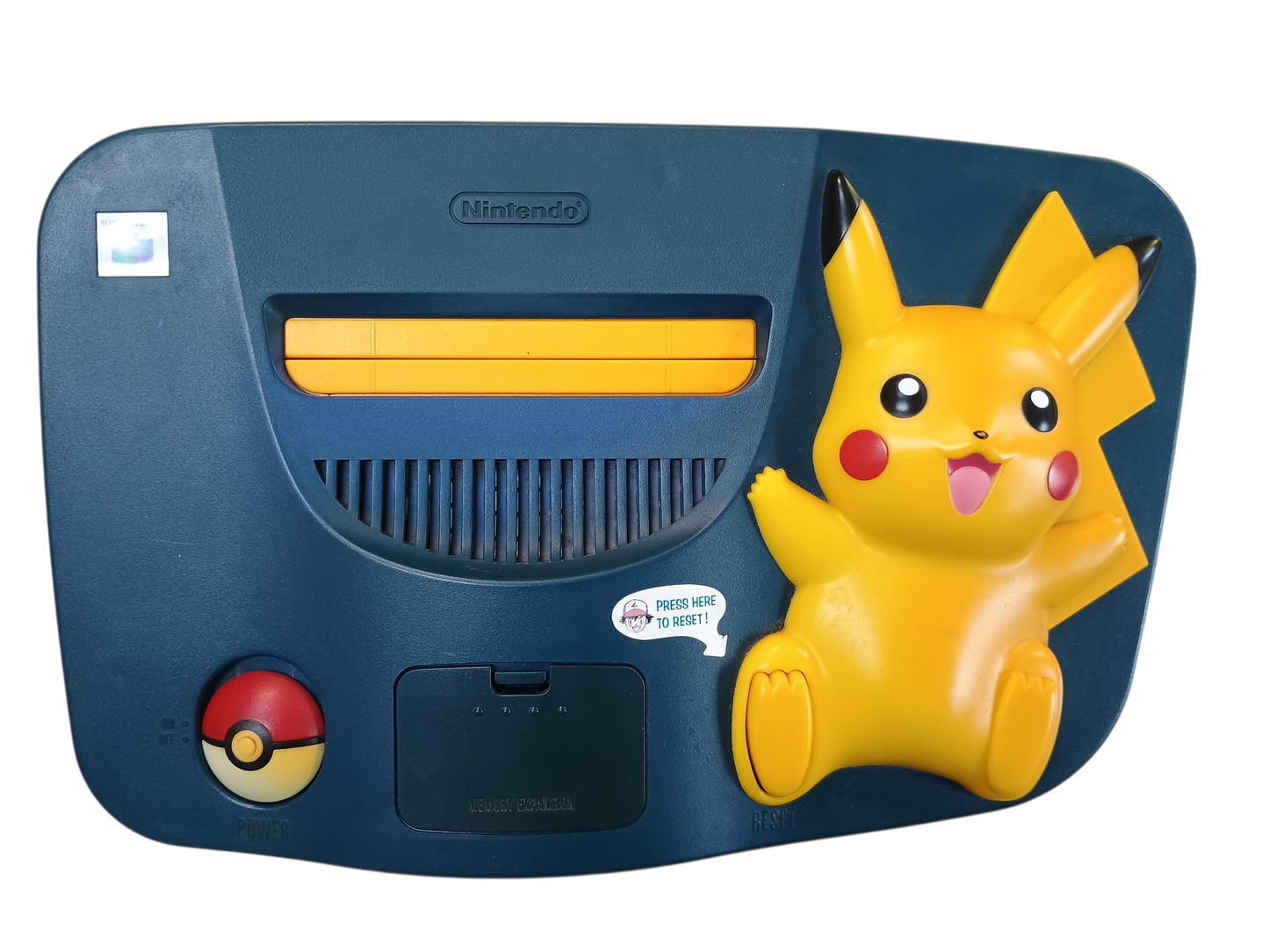 Nintendo 64 console - Pikachu Blue -  unboxed - complete