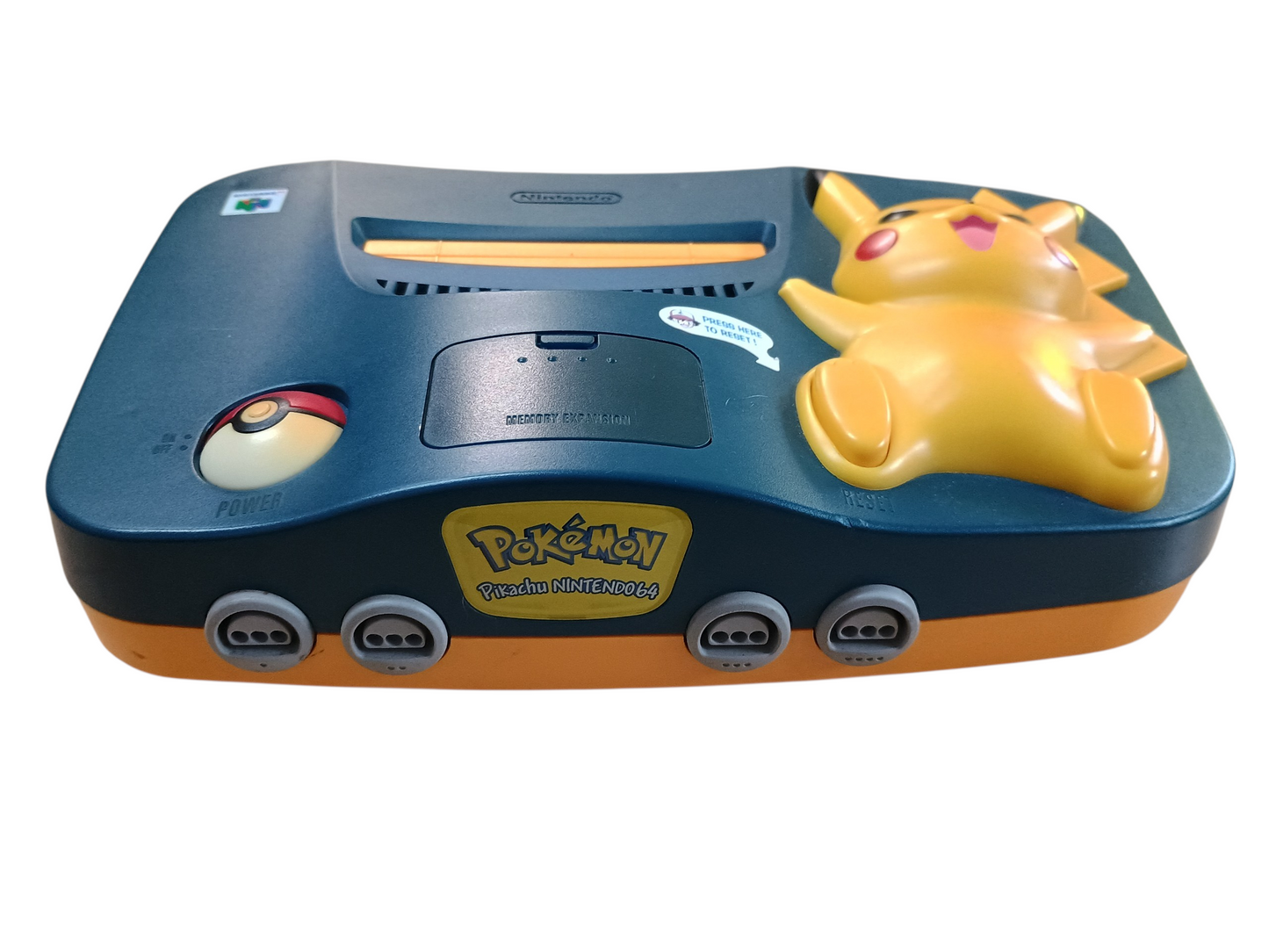 Nintendo 64 console - Pikachu Blue -  unboxed - complete