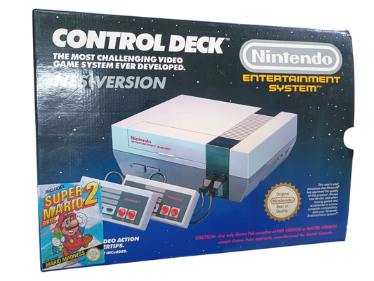 Nintendo NES Console - Super Mario Bros. 2 variant - complete