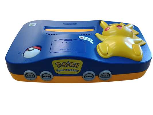 Nintendo N64 Console - Pikachu edition - unboxed - complete