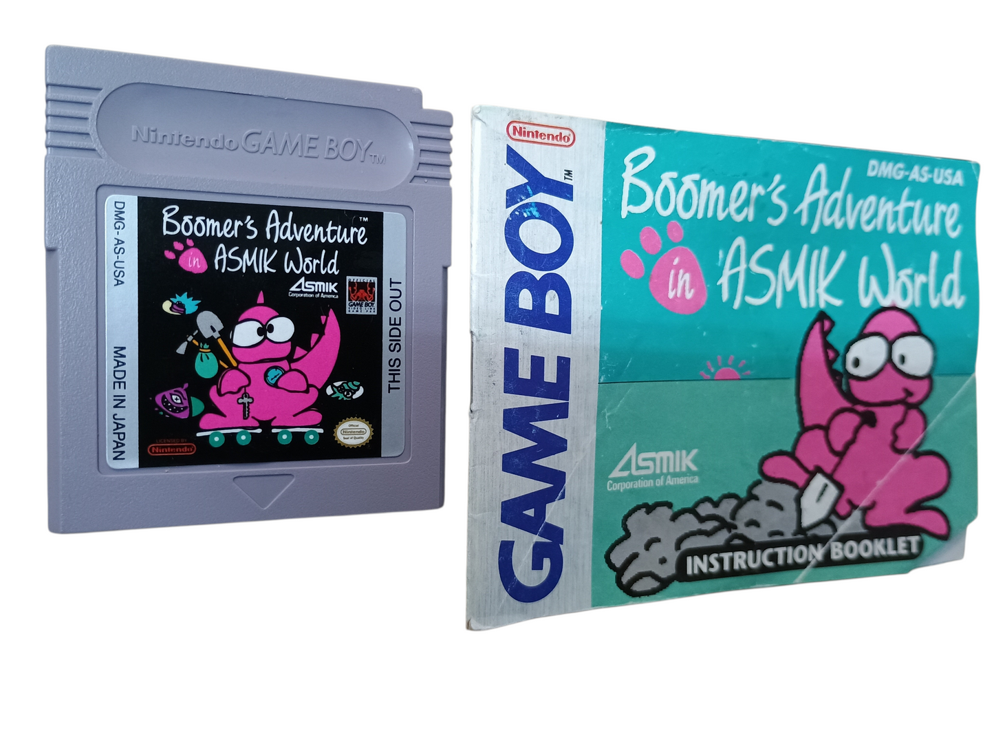 Boomer's Adventure in ASMIK World - cart w/manual