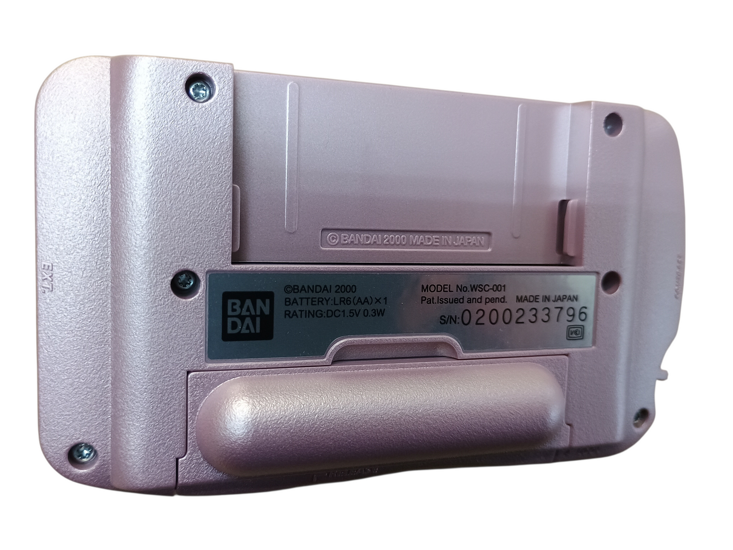 Wonderswan Color console - Pink / Pearl -  complete