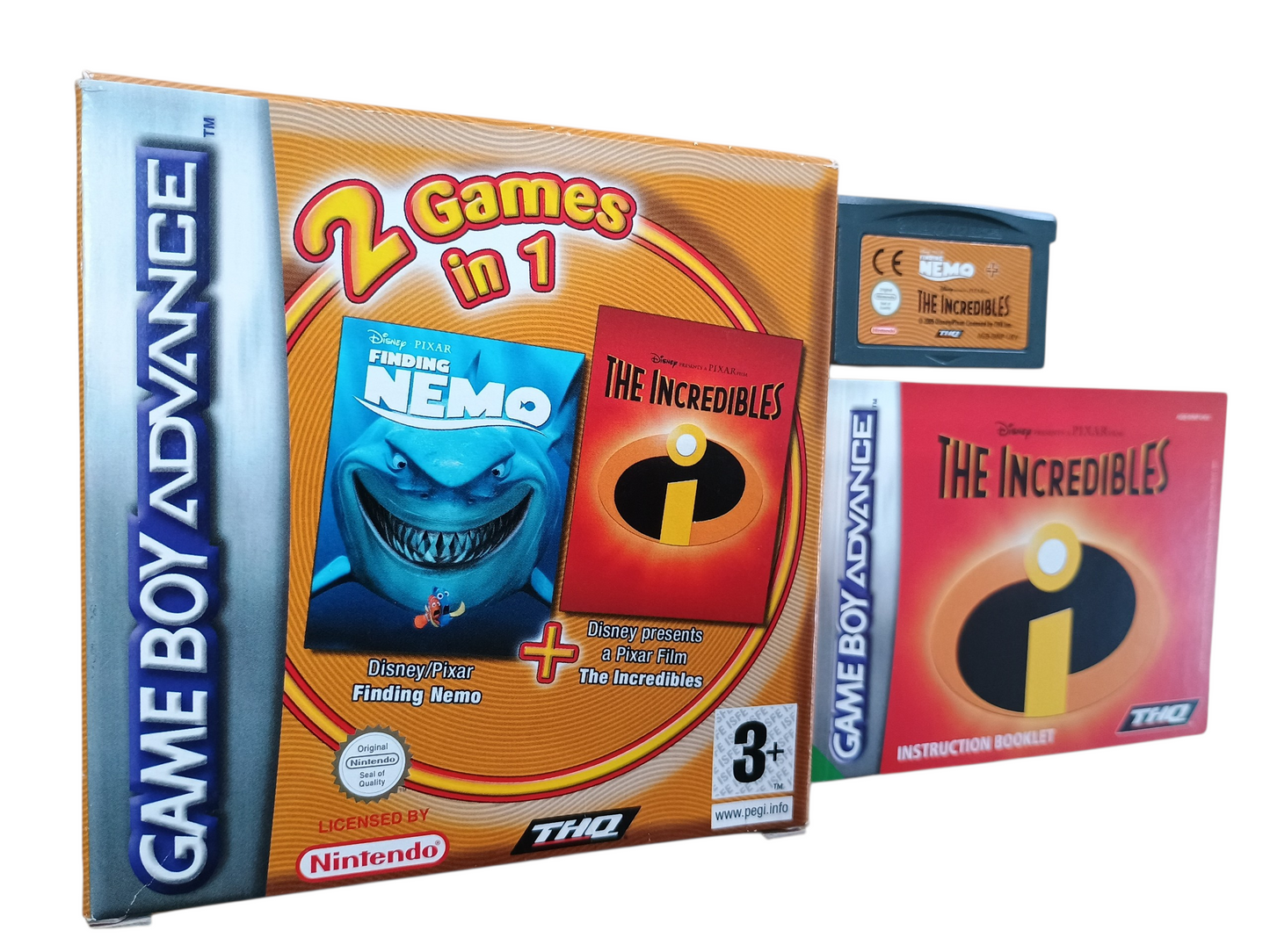 2 Games in 1 - Finding Nemo / The Incredibles - complete